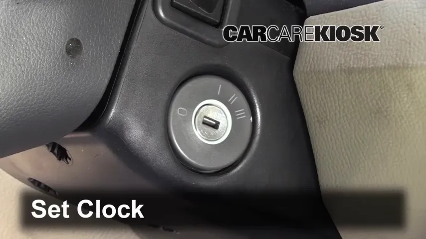 2006 Volvo XC70 2.5L 5 Cyl. Turbo Reloj Fijar hora de reloj